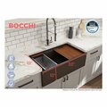 Bocchi Contempo Workstation Apron Front Fireclay 33 in. Single Bowl Kitchen Sink in Matte Brown 1504-025-0120